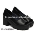 SR-14WHE983 (2) black genuine leather women shoes fashion ladies shoes wholesale ladies high heel shoes